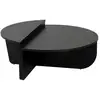 Image de Table basse en bois orion - 90 x 60 x 30 cm - bois noir
