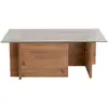 Image de Table Basse En Bois "vetrino" - 105 X 65 X 40 Cm - Pin Atlantique
