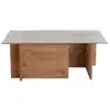 Image de Table basse en bois vetrino - 105 x 65 x 40 cm - pin atlantique