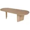 Image de Table basse en bois ovalis - 130 x 65 x 40 cm - chêne