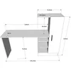Image de Bureau en bois CT2 - 152 x 40 x 120 cm - Pin atlantique Noir