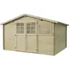 Image de Abri De Jardin En Bois Traité Autoclave "belmont" - 12.53 M² - 34 Mm
