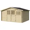 Image de Abri de jardin en bois clairval - 416 x 301 x 218 cm - 12.53 m² - 28 mm