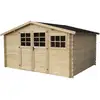 Image de Abri de jardin en bois rocval - 456 x 425 x 232 cm - 19.42 m² - 28 mm