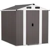 Image de Abri de jardin métal Dallas - 4 12 m² - Taupe