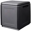 Image de Coffre de rangement 130L Gris/Noir 54 x 53 x H57cm Poignées de transport polypropylène INTEC