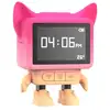 Image de Enceinte sans fil 3w bluetooth 5.3 modèle dancing clock avec fonction réveil mobility on board rose DC-PK-01