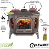 Image de Poêle à bois en fonte avec plaque de cuisson 10.5 kW P7 CookTop LB ECO KAWMET