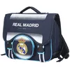 Image de Cartable Scolaire - Real Madrid - Collection Officielle - Bleu - 2 Compartiments - Bretelles Ajustables