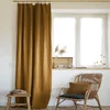 Image de Rideau Ajustable 140x270 Cm Lin Lavé Caramel