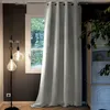 Image de Rideau Occultant 140x280 cm Doublure polaire Polyester Gris Clair