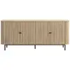 Image de Buffet 4 portes couleur chêne 168 cm - solna Solna