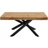 Image de Table à manger extensible décor bois 4-8 personnes 140-220 cm - elena Elena