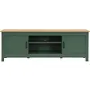 Image de Meuble TV 2 portes vert 160 cm - Sana