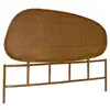 Image de Tête de lit organique en rotin foncé samoa 160cm