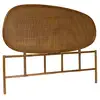 Image de Tête de lit organique en rotin foncé samoa 140cm