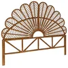 Image de Tête de lit en rotin foncé L 140 x P6 x H115cm