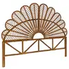 Image de Tête de lit en rotin foncé l 140 x p6 x h115cm