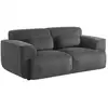 Image de Canapé wallas. 2 places. Tissu velours côtelé gris foncé l 180 x p 98 x h 73cm