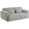 Image de Canapé wallas. 2 places. Tissu velours côtelé gris clair l 180 x p 98 x h 73cm