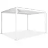 Image de Pergola bioclimatique blanche. Aluminium et acier. 3x4m. Lames orientables