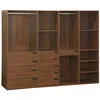 Image de Kit Dressing Modulable Avec 4 ÃlÃ©ments, Noyer en occasion ou reconditionné