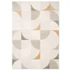 Image de Tapis intérieur motifs rétro poils ras crème 120 x 170cm