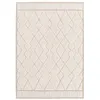 Image de Tapis intérieur motif ethnique berbère 120x170cm poils ras. beige et crème