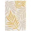 Image de Tapis intérieur/extérieur motif végétal beige et moutarde. 160x230cm polyester recyclé