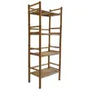 Image de Etagère en bambou - SWEEEK - 4 niveaux - L54cm x P32cm x H144cm - Style ethnique - 80kg max supporté
