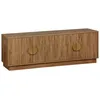 Image de Meuble TV exotique décor bois de manguier 4 portes 140cm CELIAN
