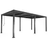 Image de Pergola bioclimatique noir. Aluminium et acier. 3x6m. Lames orientables