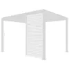 Image de Persienne 130cm pour pergola bioclimatique Triomphe. côté 4m. panneau brise vue. aluminium. blanc