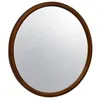 Image de Miroir rond en bois de pin Ø60cm GEORGIA noyer
