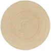 Image de Tapis intérieur PADMA rond jute. naturel. différentes tailles. tissé plat