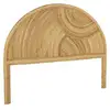 Image de Tête de lit en rotin naturel. Bois clair. Bohème. L160 x p4.5 x h130cm