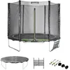 Image de Trampoline 250 cm. vert. avec filet de protection. bâche. filet pour chaussures. kit d’ancrage