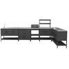 Image de Cuisine extérieure Naxos 5 modules avec barbecue au charbon acier inoxydable noir