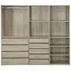 Image de Kit dressing modulable 3 éléments modulo. Naturel. 200 x 45 x 180 cm