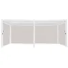 Image de Pergola bioclimatique en aluminium. lames orientables 3x6m + 4 stores 3m TRIOMPHE blanc