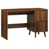 Image de Bureau avec 2 tiroirs noyer linear l 120 x p 48 x h 75cm