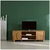 Image de Meuble tv exotique décor bois de manguier 2 portes 155cm pondi