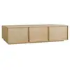 Image de Meuble tv décor bois 3 portes naturel 180cm l 180 x p 43 x h 45cm - kuba