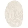 Image de Tapis intérieur forme de galet avec relief crème JULIANNE
