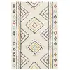 Image de Tapis intérieur motif berbère crème. Bleu et orange ralph 160x230cm