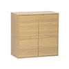 Image de Buffet. module de rangement chêne décor bois 2 portes L 70 x P 35 x H 70 cm - Kompo