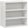 Image de Etagère. Bibliothèque. Module de rangement décor bois blanc 2 étagères l 70 x p 35 x h 70cm - kompo