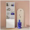 Image de Etagère. Bibliothèque modulable décor bois blanc 3 éléments - 3 tiroirs 8 niches l 70 x p 35 x h 210cm - kompo