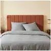 Image de Tête de lit pour lit double 160cm revêtement tissu camel - cole 170cm