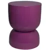 Image de Table d'appoint. Bout de canapé. Table de chevet en métal effet glossy violet madi ø32 x h 42cm